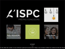 Tablet Screenshot of ispc-prepas.com